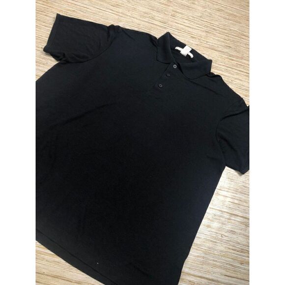 1142 Perry Ellis Port Solid Short Sleeve Polo Shirt Size BLACK sz XL - Picture 1 of 1